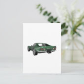 1970 Corvette Sportwagen: Green Finish Postkarte (Stehend Vorderseite)