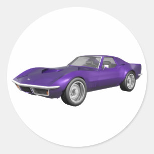 1970 Corvette Sportwagen: Lila Fertigstellung: Runder Aufkleber