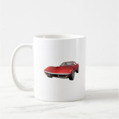 1970 Corvette Sportwagen: Red Finish Kaffeetasse (Links)