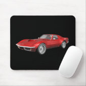 1970 Corvette Sportwagen: Red Finish Mousepad (Mit Mouse)