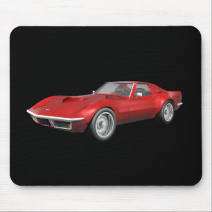 1970 Corvette Sportwagen: Red Finish Mousepad