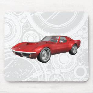 1970 Corvette Sportwagen: Red Finish: Mousepad