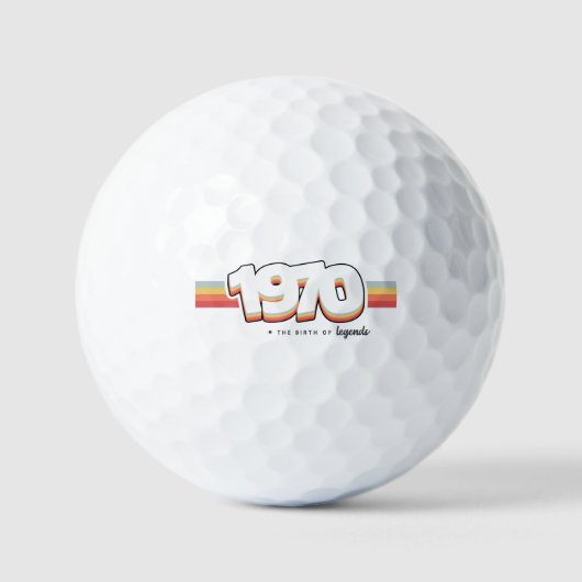 1970 Die Geburt von Legenden Golfball (Vorderseite)
