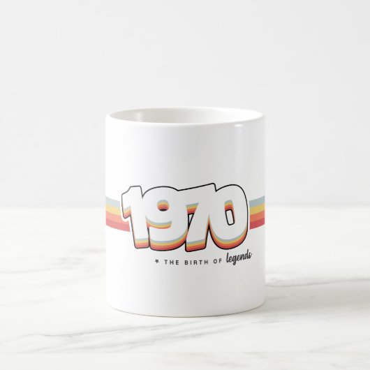 1970 Die Geburt von Legenden Kaffeetasse (Mittel)