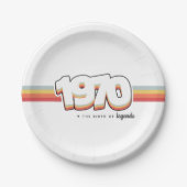 1970 Die Geburt von Legenden Pappteller (Vorderseite)