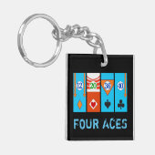 1970: DIE VIER ACES SCHLÜSSELANHÄNGER (Vorderseite links)