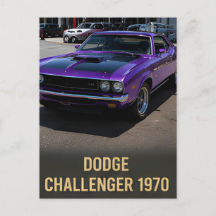 1970 Dodge Challenger Oldtimer amerikanischer Musc Postkarte