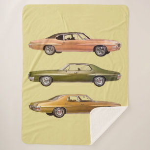 1970 drei Muskelwagen drucken Sherpadecke