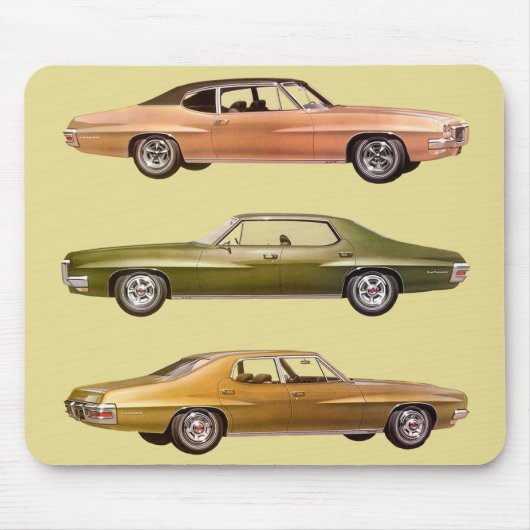 1970 drei Muskelwagen Mousepad (Vorne)