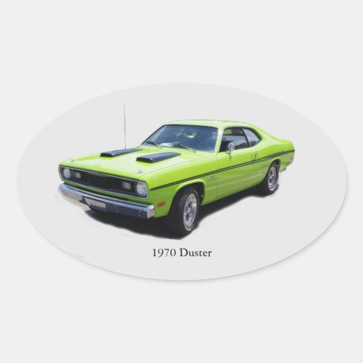 1970 Duster Oval Sticker (Vorderseite)