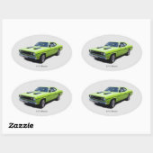 1970 Duster Oval Sticker (Blatt)