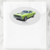1970 Duster Oval Sticker (Tasche)