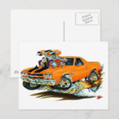 1970 El Camino Orange-Black Truck Postkarte (Vorne/Hinten)