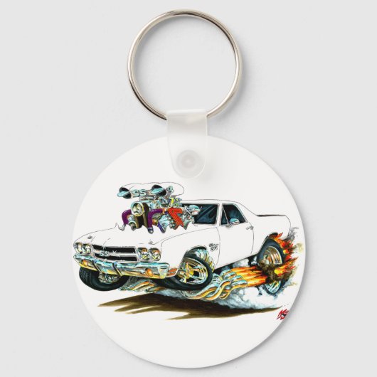 1970 El Camino White Truck Schlüsselanhänger (Vorderseite)