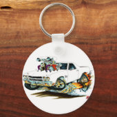 1970 El Camino White Truck Schlüsselanhänger (Vorderseite)