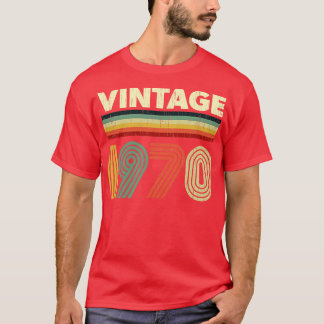 1970 Geburtstag Vintag Retro 51 Jahre altes Design T-Shirt
