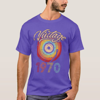 1970 Geburtstag Vinyl Vintage Freund T-Shirt