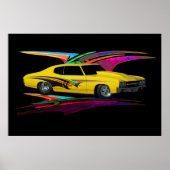 1970 gelber Klassiker Poster (Vorne)