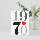 1970 GRAFIK POSTKARTE (Stehend Vorderseite)