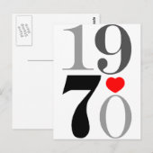 1970 GRAFIK POSTKARTE (Vorne/Hinten)