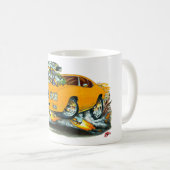 1970 GTO Orangen-Auto Kaffeetasse (VorderseiteRechts)