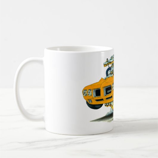 1970 GTO Orangen-Auto Kaffeetasse (Links)