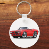 1970 GTO Red Convertible Schlüsselanhänger (Vorderseite)