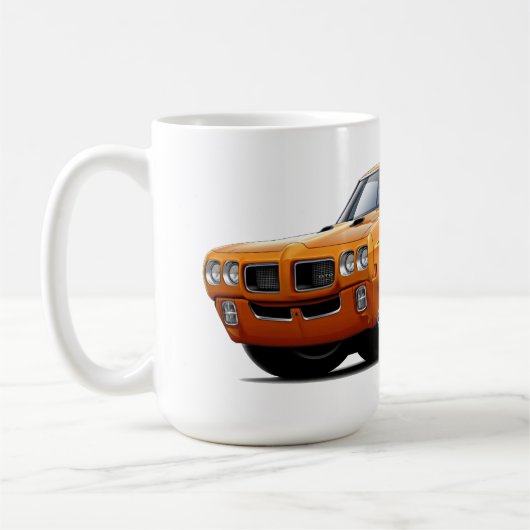 1970 GTO Richter-Orangen-Auto Kaffeetasse (Links)