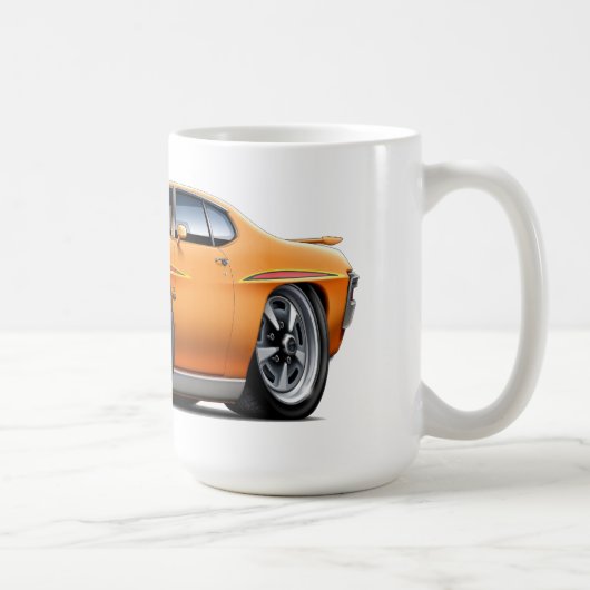 1970 GTO Richter-Orangen-Auto Kaffeetasse (Rechts)
