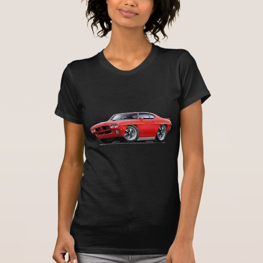 1970 GTO Richter-Rot-Auto T-Shirt (Vorderseite)