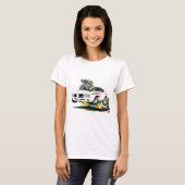 1970 GTO Richter-Weiß-Auto T-Shirt (Vorne ganz)