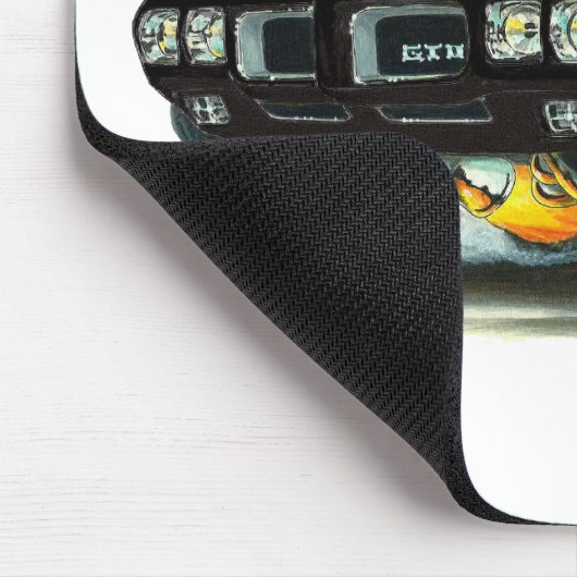 1970 GTO schwarzes Auto Mousepad (Ecke)