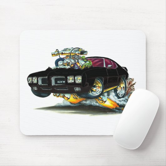 1970 GTO schwarzes Auto Mousepad (Mit Mouse)