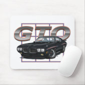 1970 GTO Schwarzes Mousepad (Mit Mouse)