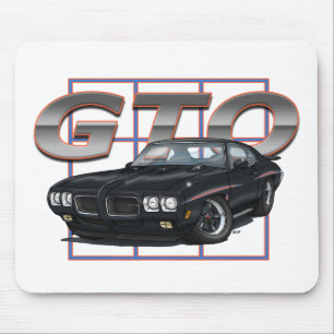 1970 GTO Schwarzes Mousepad