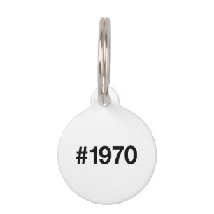1970 Hashtag 55 Jahre Geburtstag Jahrestag Haustiermarke