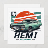 1970 Hemi Roadrunner Feiertagskarte (Vorne/Hinten)