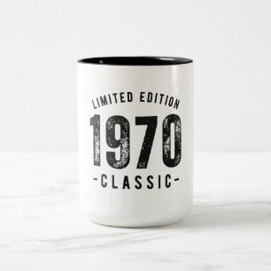 1970 Klassisches Geburtsjahr Zweifarbige Tasse