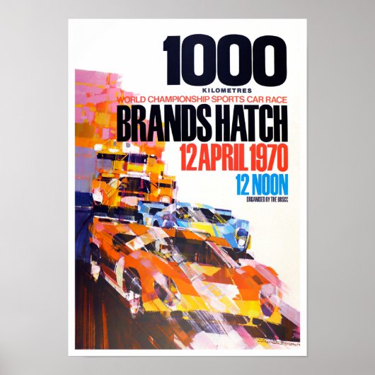 1970 Marken Hatch 1000 km Poster (Vorne)