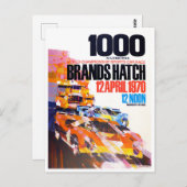 1970 Marken Hatch 1000 km Postkarte (Vorne/Hinten)
