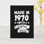 1970 mit Originalteilen hergestellt, Karte (Gelbe Blume)