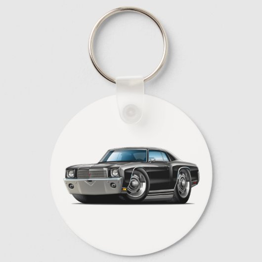 1970 Monte Carlo Black Car Schlüsselanhänger (Vorderseite)