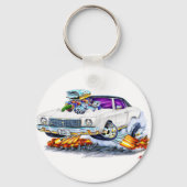 1970 Monte Carlo Weißer Wagen Schlüsselanhänger (Vorderseite)