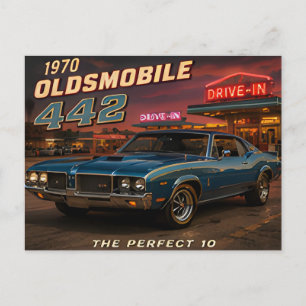 1970 Oldsmobile 442 Klassischer Amerikanischer Wag Postkarte