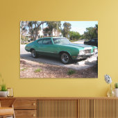 1970 Oldsmobile Cutlass Sport Wrapped Canvas Leinwanddruck (Insitu (Wohnzimmer))
