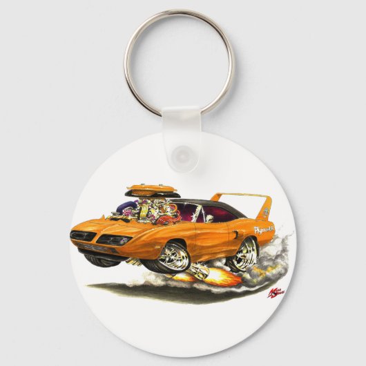 1970 Orangenauto Schlüsselanhänger (Vorderseite)
