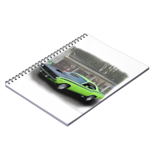 1970 Plymouth AAR Cuda in Abfüllserie Notizblock (Linke Seite)