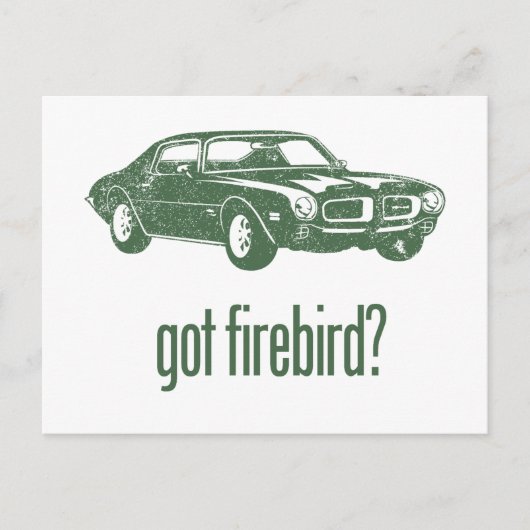 1970 Pontiac Firebird 400 Ram Air Postkarte (Vorderseite)