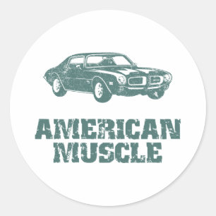 1970 Pontiac Firebird 400 Ram Air Runder Aufkleber