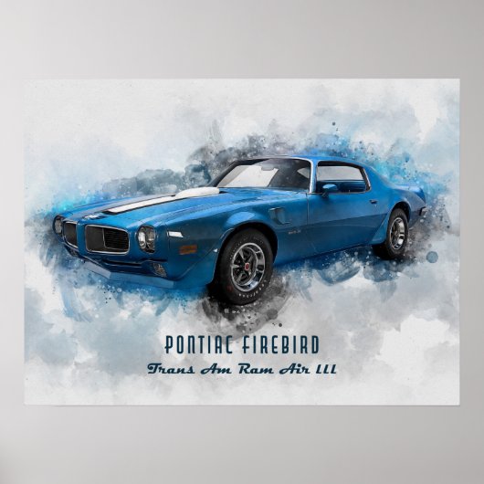 1970 Pontiac Firebird Trans Am Ram Air III Poster (Vorne)